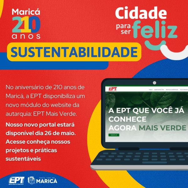 Lançamento do Portal &#039;EPT Mais Verde&#039;: Maricá Celebra 210 Anos com Iniciativa Sustentável