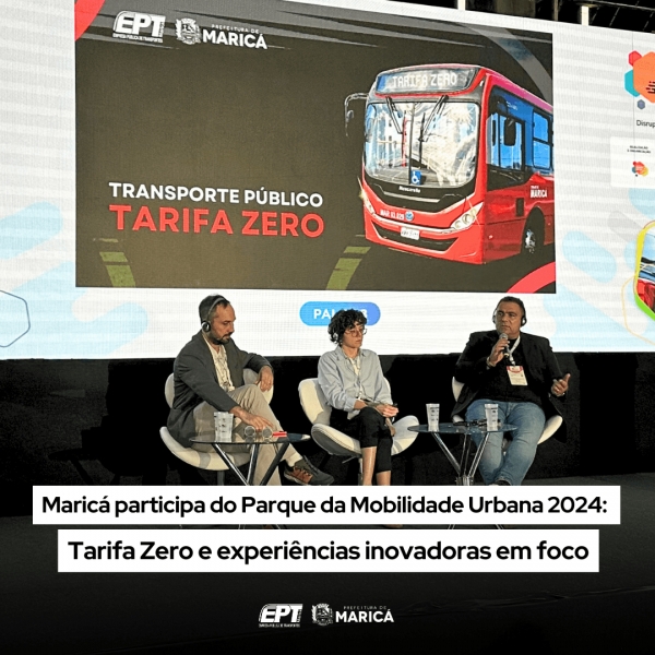Maricá participa do Parque da Mobilidade Urbana 2024: Tarifa Zero e experiências inovadoras em foco